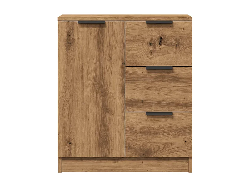 Buffet chêne artisanal 60x30x70 cm bois d'ingénierie