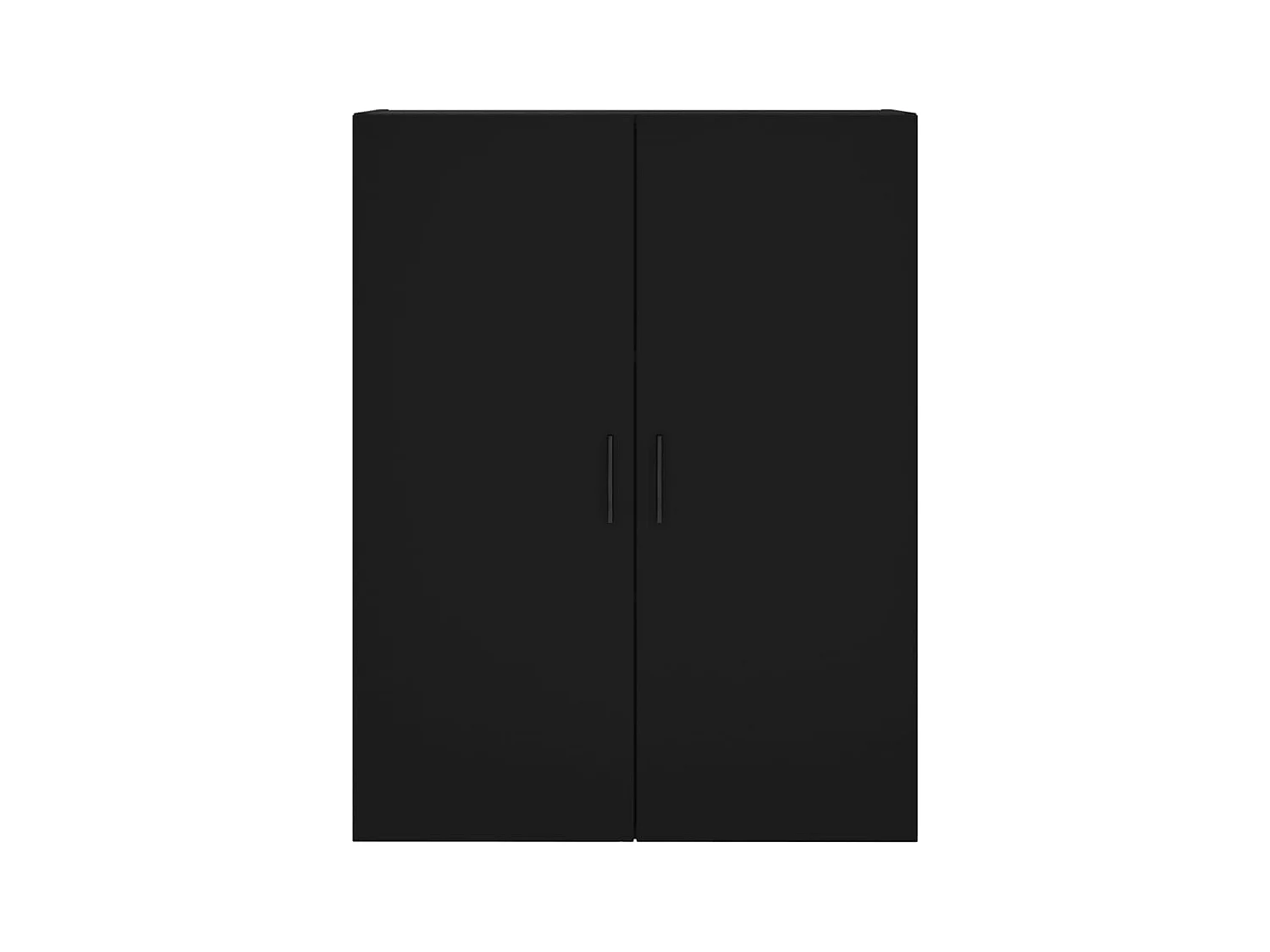 Armoires murales 2 pcs noir 69,5x34x90 cm