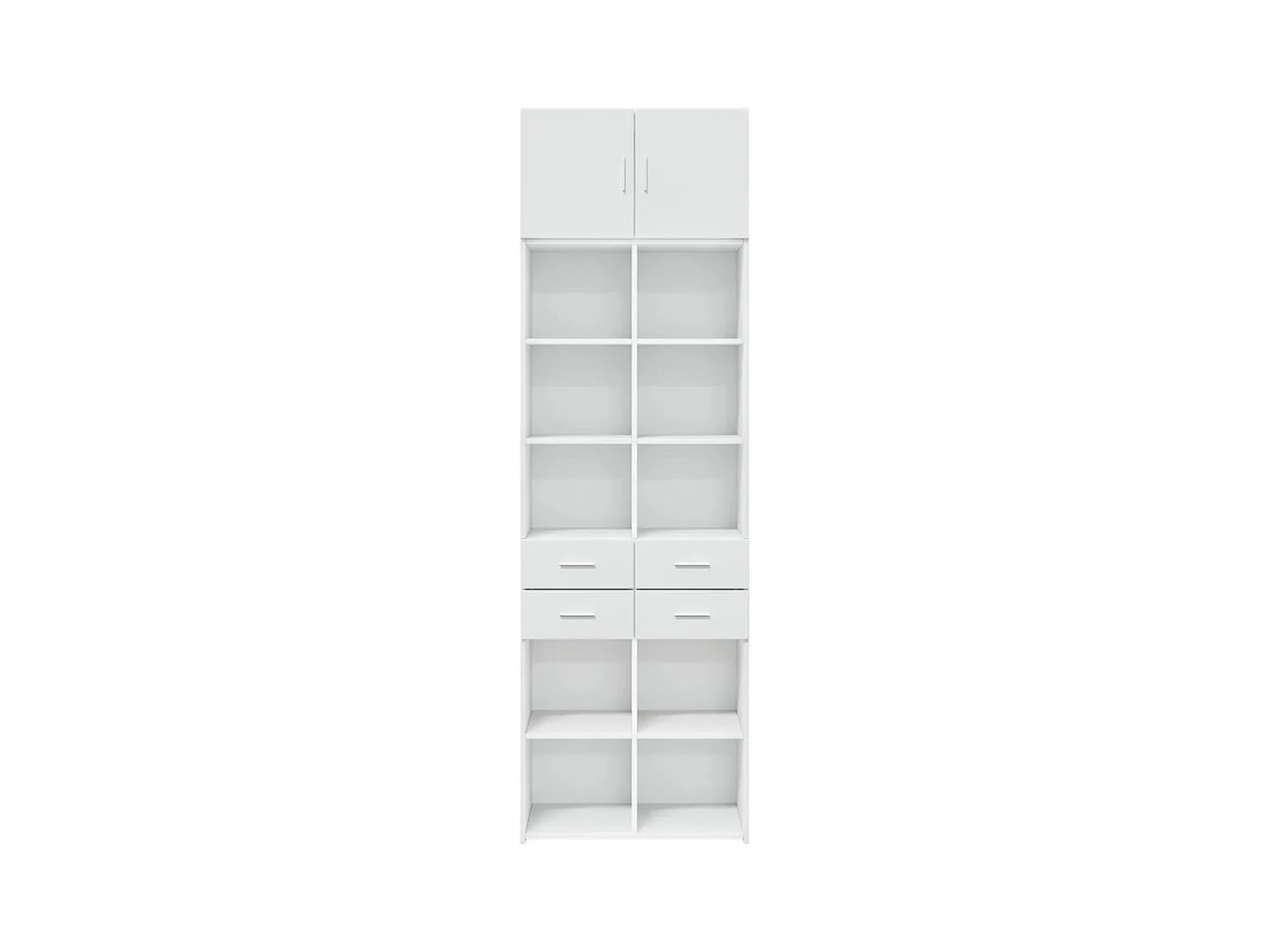 Armoire de rangement blanc 70x42,5x225 cm bois d'ingénierie