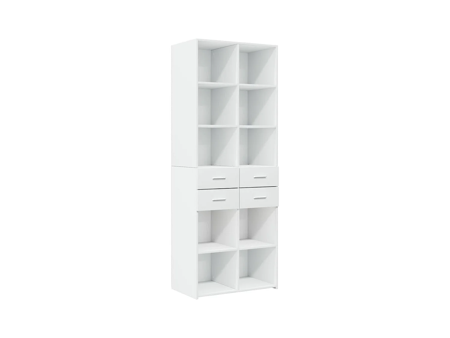 Armoire de rangement blanc 70x42,5x225 cm bois d'ingénierie