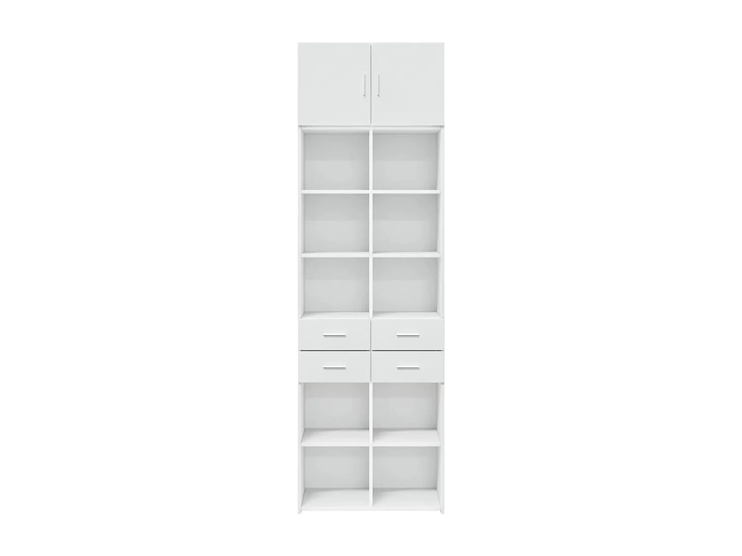 Armoire de rangement blanc 70x42,5x225 cm bois d'ingénierie