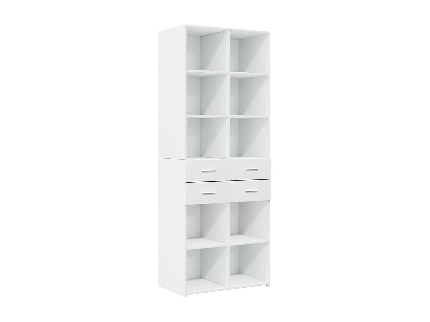 Armoire de rangement blanc 70x42,5x225 cm bois d'ingénierie