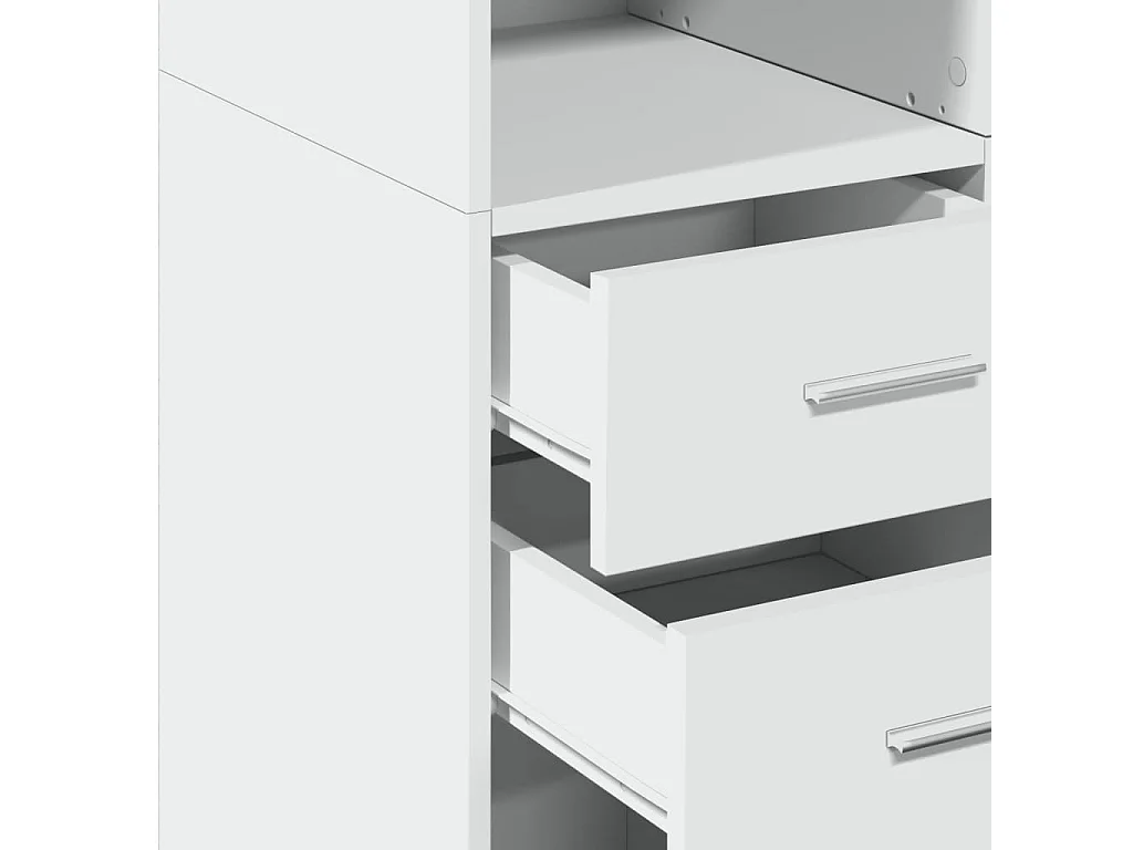 Armoire de rangement blanc 70x42,5x225 cm bois d'ingénierie