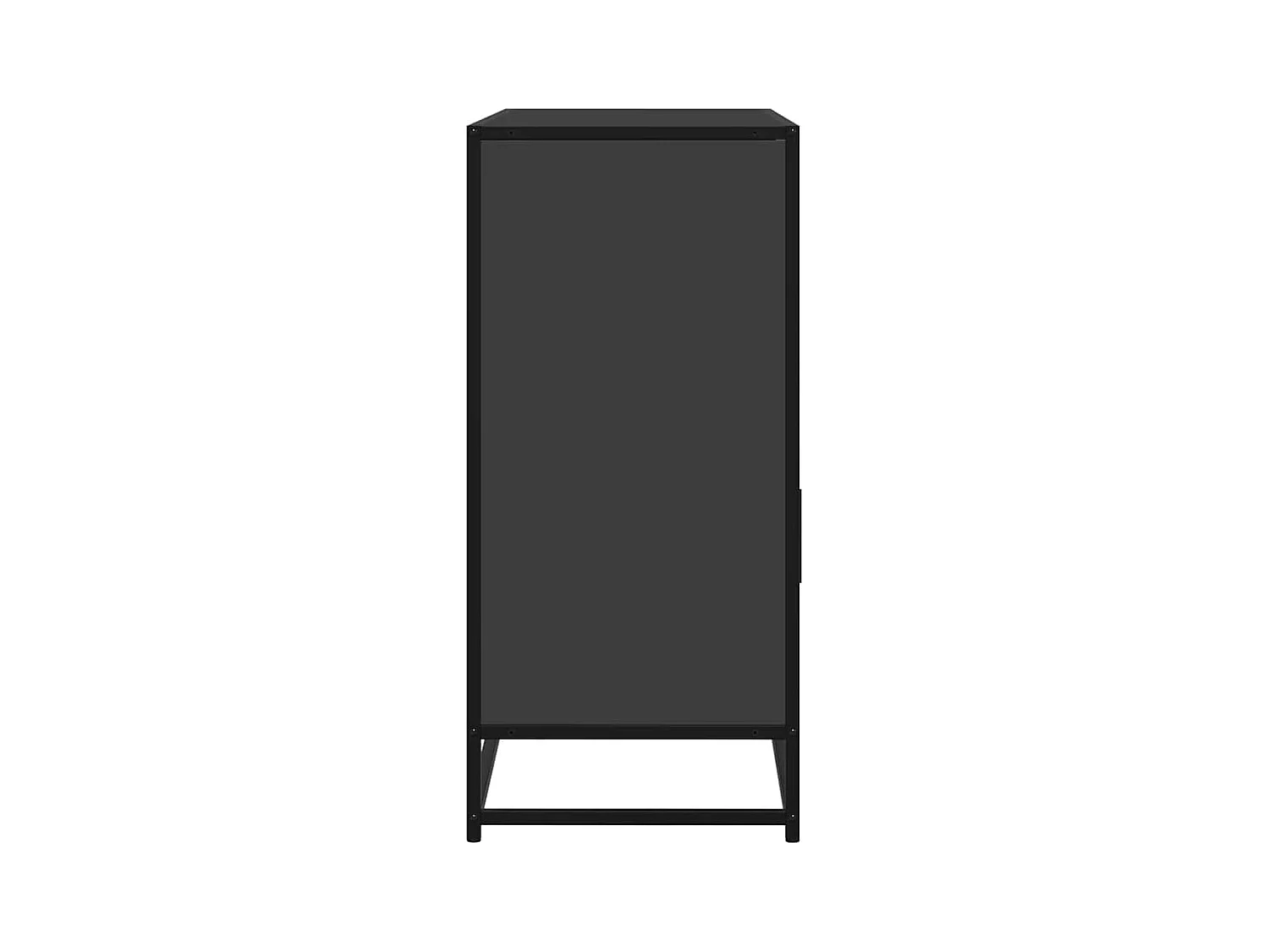 Buffet noir 100x35x76 cm bois d’ingénierie