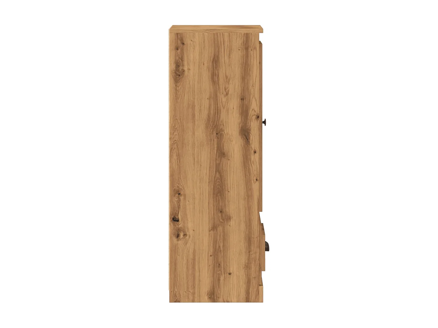 Hohes Sideboard aus handgefertigter Eiche 36x35,5x103,5 cm Holzwerkstoff