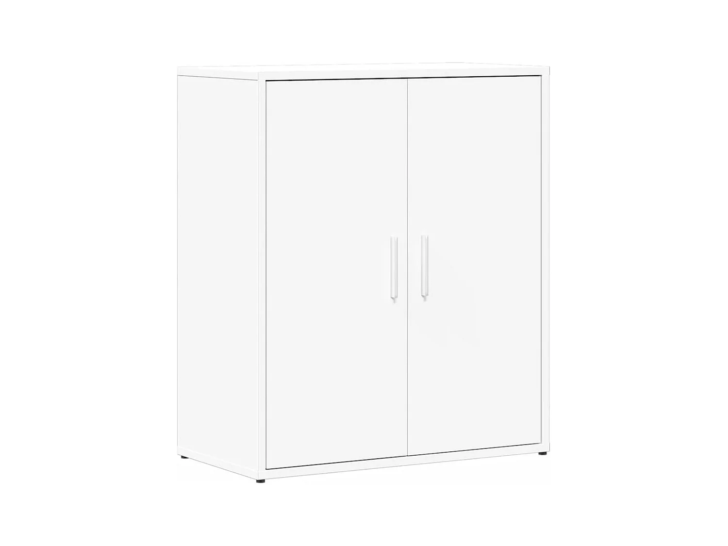 Buffets 2 pcs blanc 60x31x70 cm bois d'ingénierie