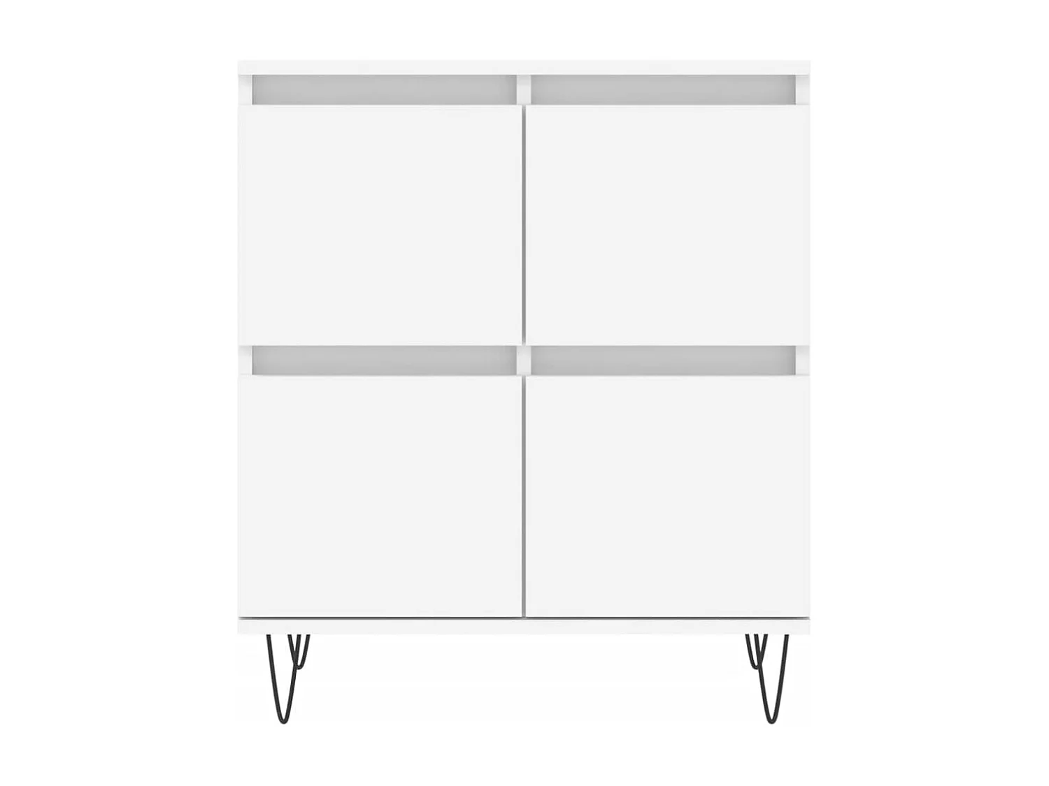 Weißes Sideboard 60x35x70 cm Holzwerkstoff
