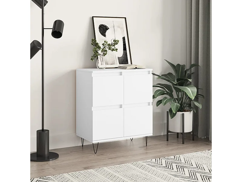 Weißes Sideboard 60x35x70 cm Holzwerkstoff