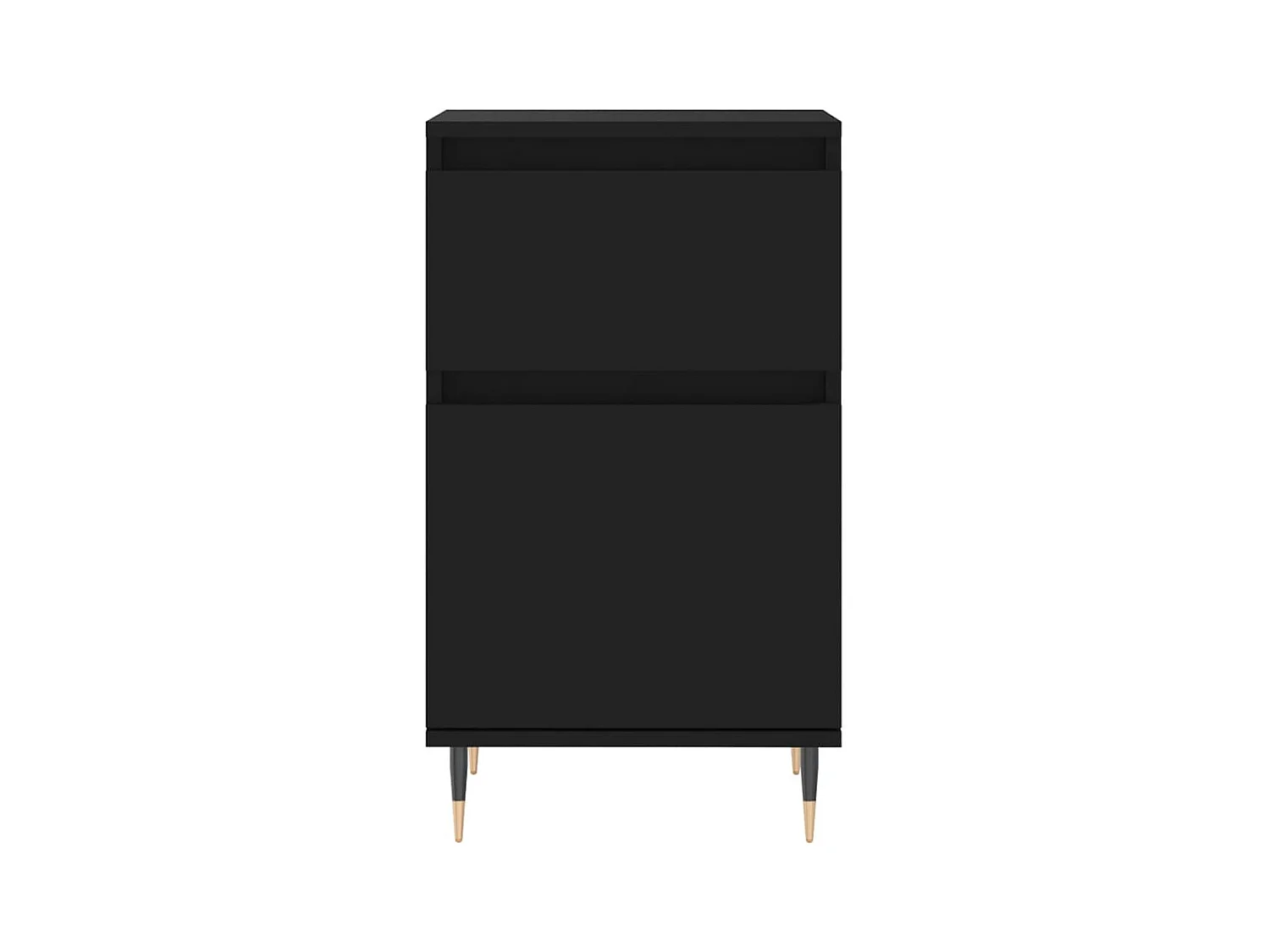 Buffets 2 pcs noir 40x35x70 cm bois d’ingénierie