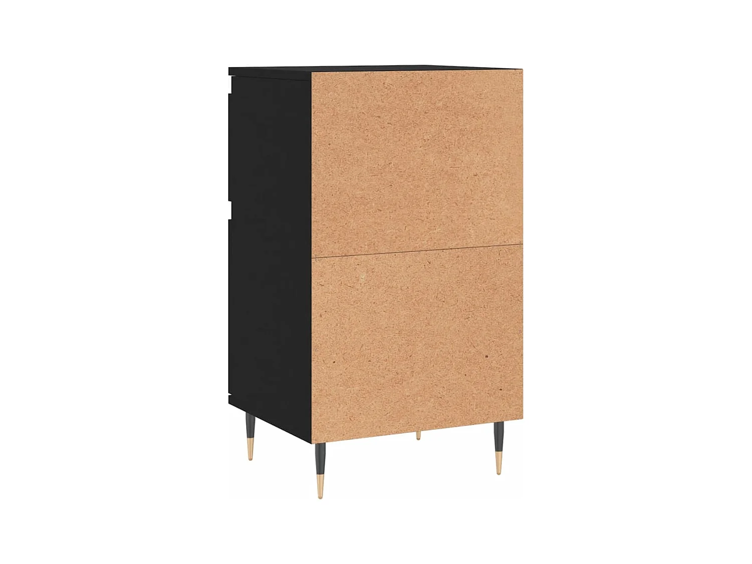 Buffets 2 pcs noir 40x35x70 cm bois d’ingénierie