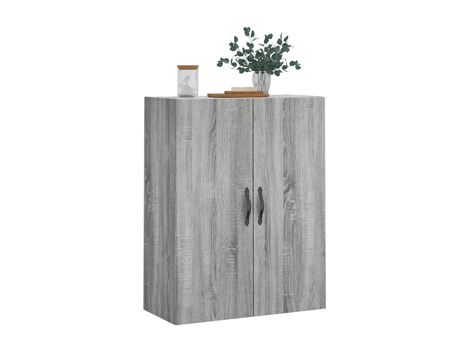 Armoire murale sonoma gris 69,5x34x90 cm bois d'ingénierie