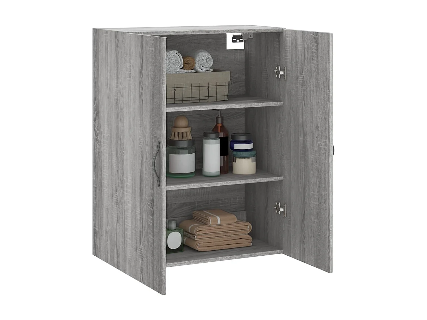 Armoire murale sonoma gris 69,5x34x90 cm bois d'ingénierie
