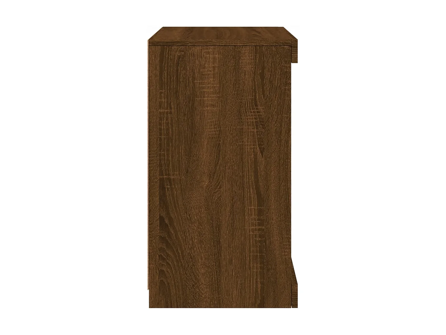 Buffet avec lumières LED chêne marron 41x37x67 cm