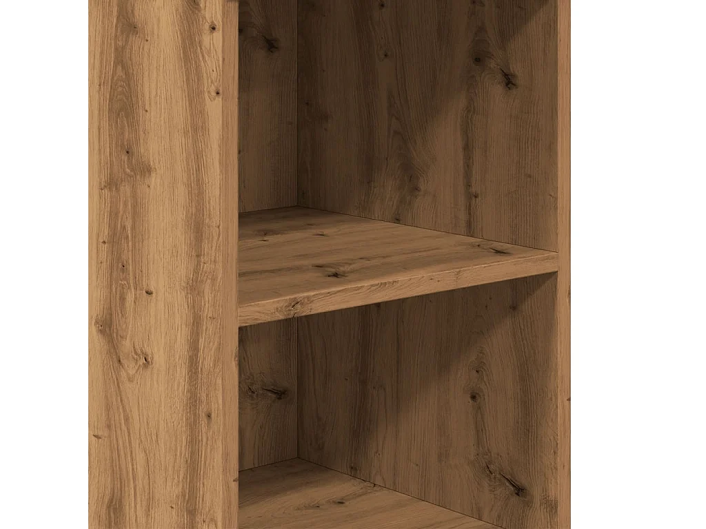 Hohes Sideboard aus handgefertigter Eiche 36x35,5x103,5 cm Holzwerkstoff