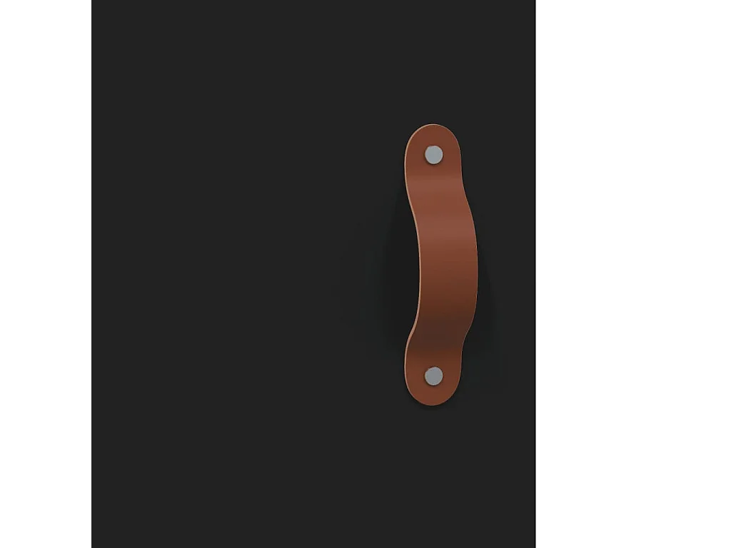 Armoires murales 2 pcs noir bois d'ingénierie