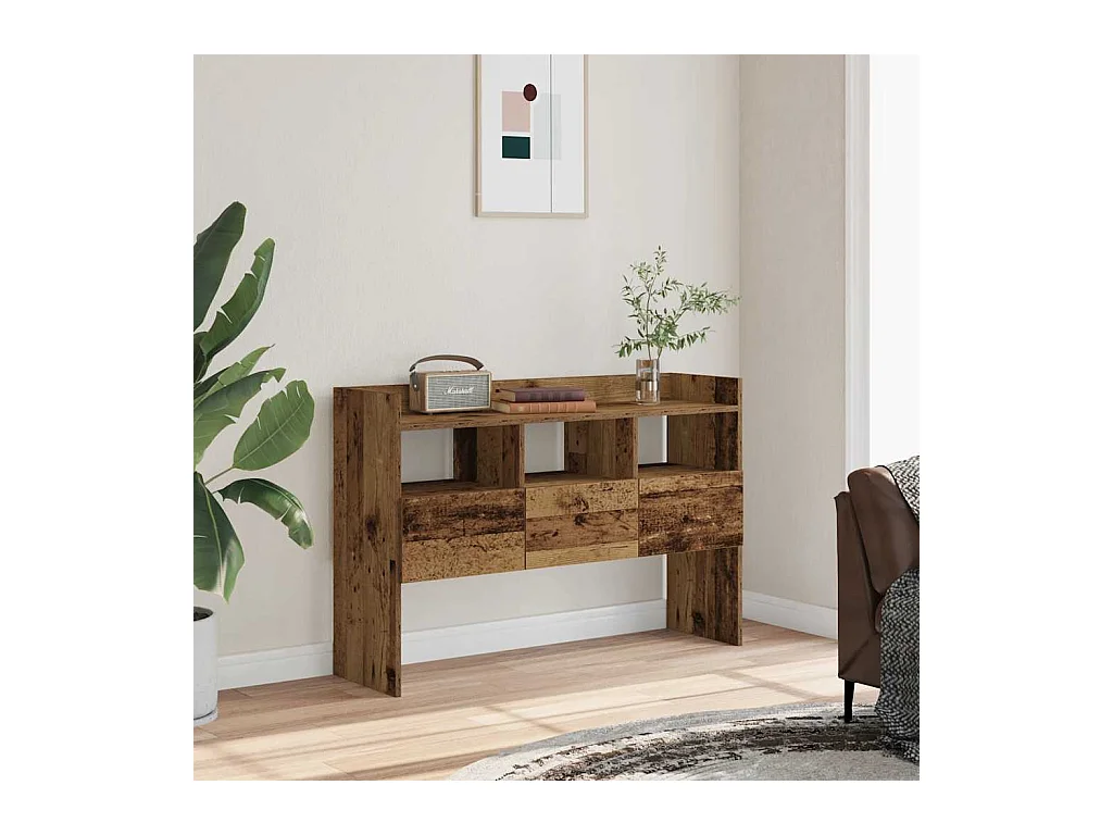 Buffet vieux bois 105x30x70 cm bois d'ingénierie