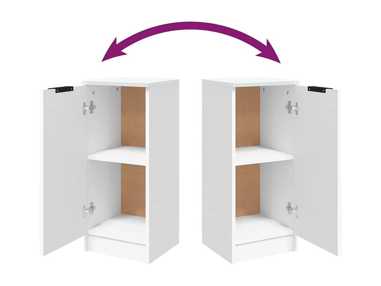 Buffet Blanc 30x30x70 cm Bois d'ingénierie