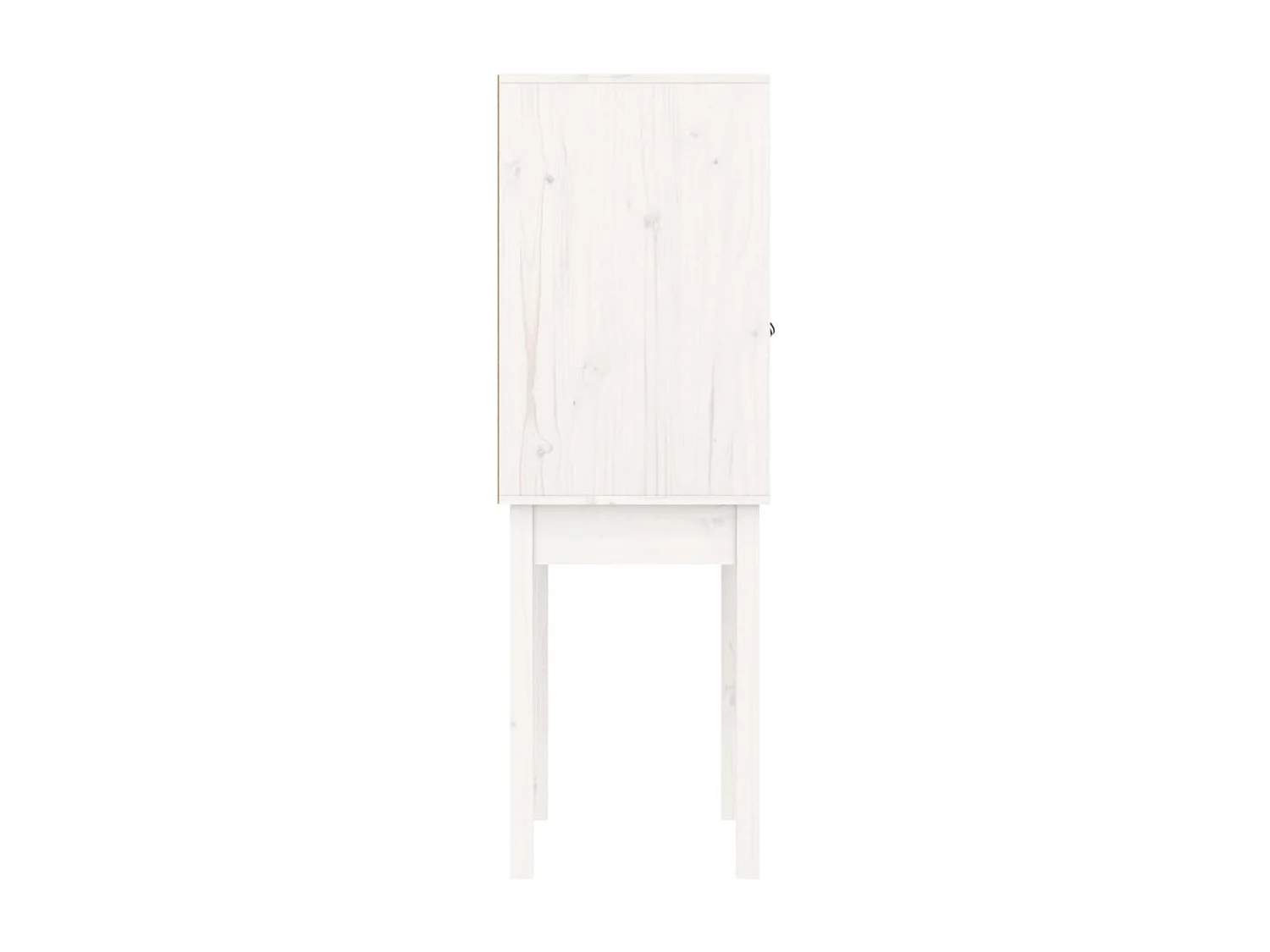 Buffet haut Blanc 60x40x120 cm Bois massif de pin