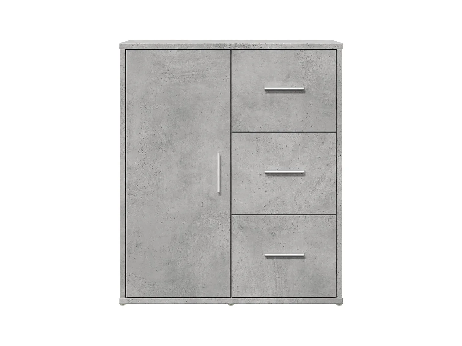 Buffet gris béton 60x31x70 cm bois d'ingénierie