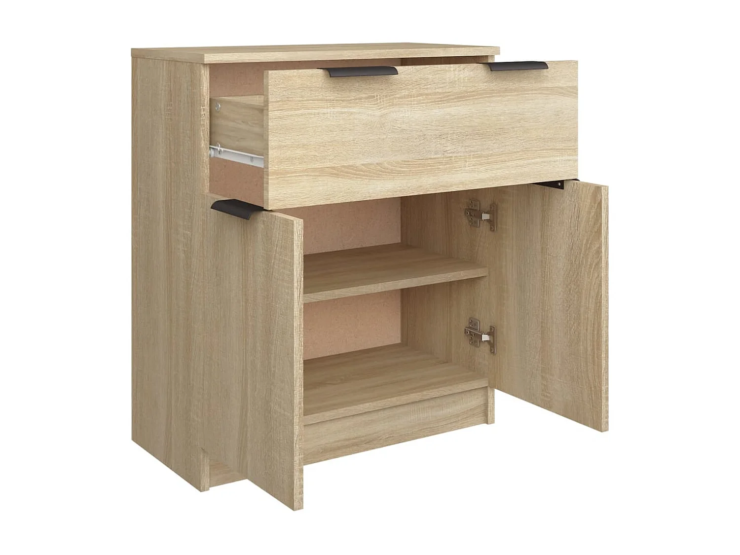 Sideboard aus Sonoma-Eiche, 60 x 30 x 70 cm, Holzwerkstoff
