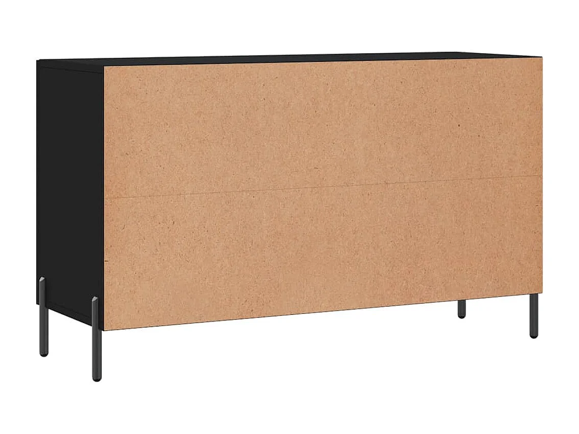 Credenza nera 100x36x60 cm in legno ingegnerizzato