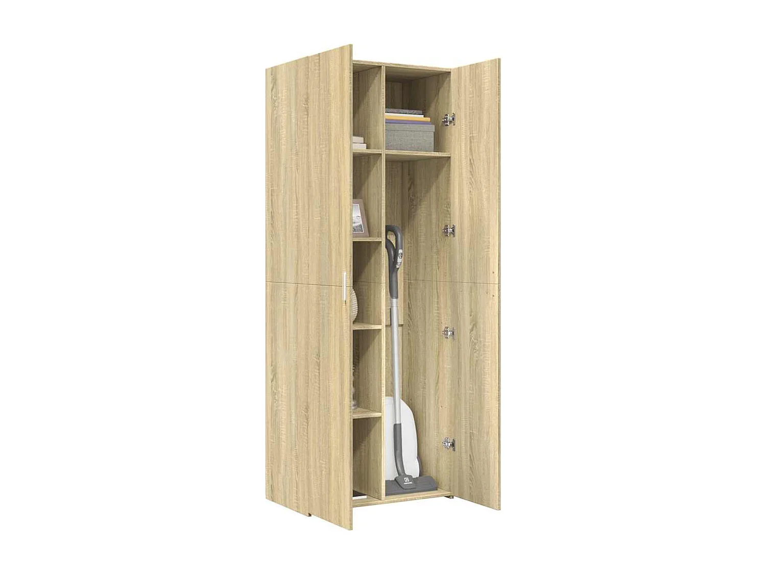 Buffet haut chêne sonoma 70x42,5x185 cm bois d'ingénierie