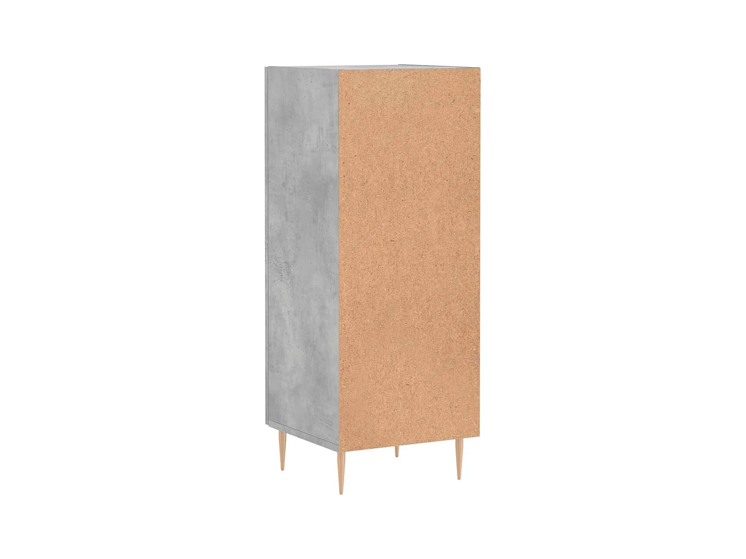 Buffet Gris béton 34,5x34x90 cm Bois d'ingénierie