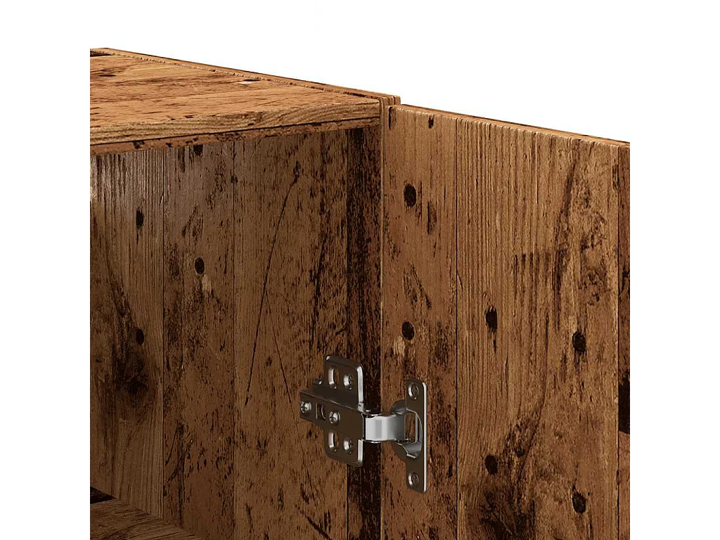 Vecchio mobiletto da parete in legno 69,5x34x90 cm