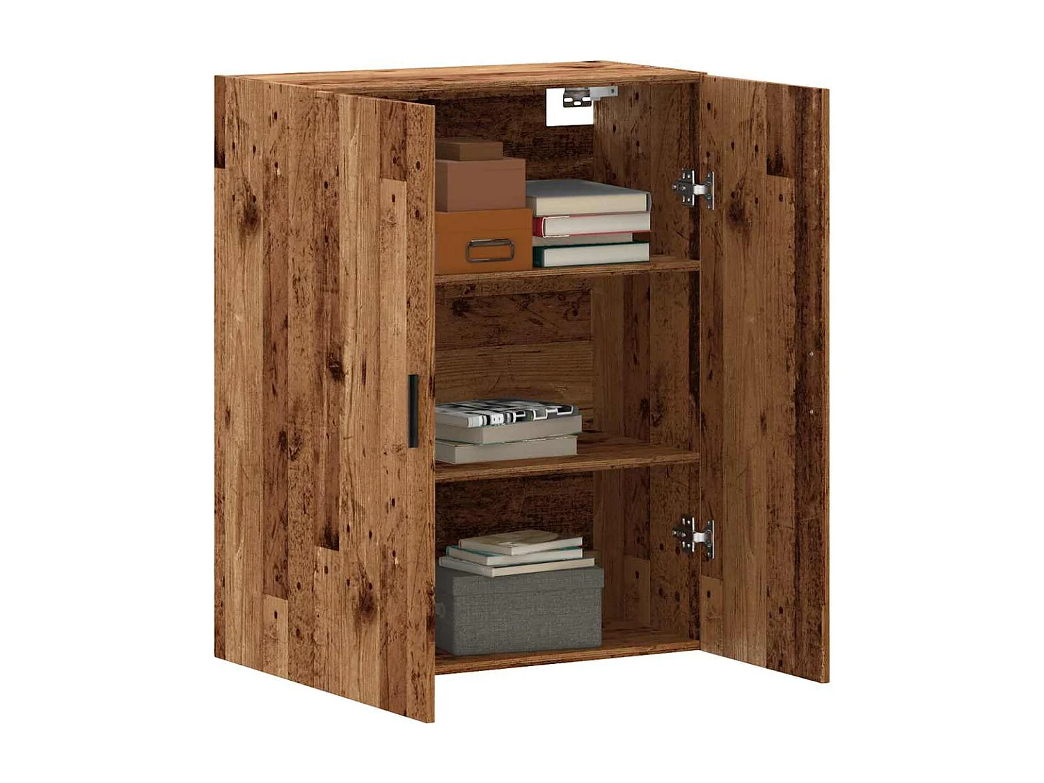 Armoire murale vieux bois 69,5x34x90 cm