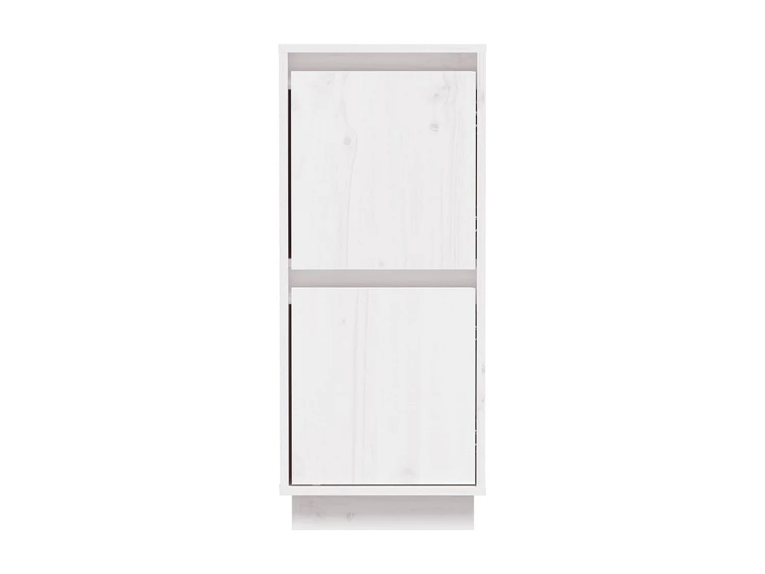 Buffet Blanc 31,5x34x75 cm Bois massif de pin
