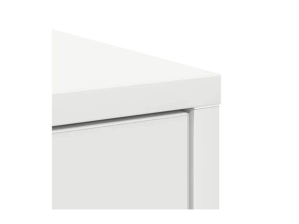 Buffet avec tiroirs et portes blanc 73x31x90 cm