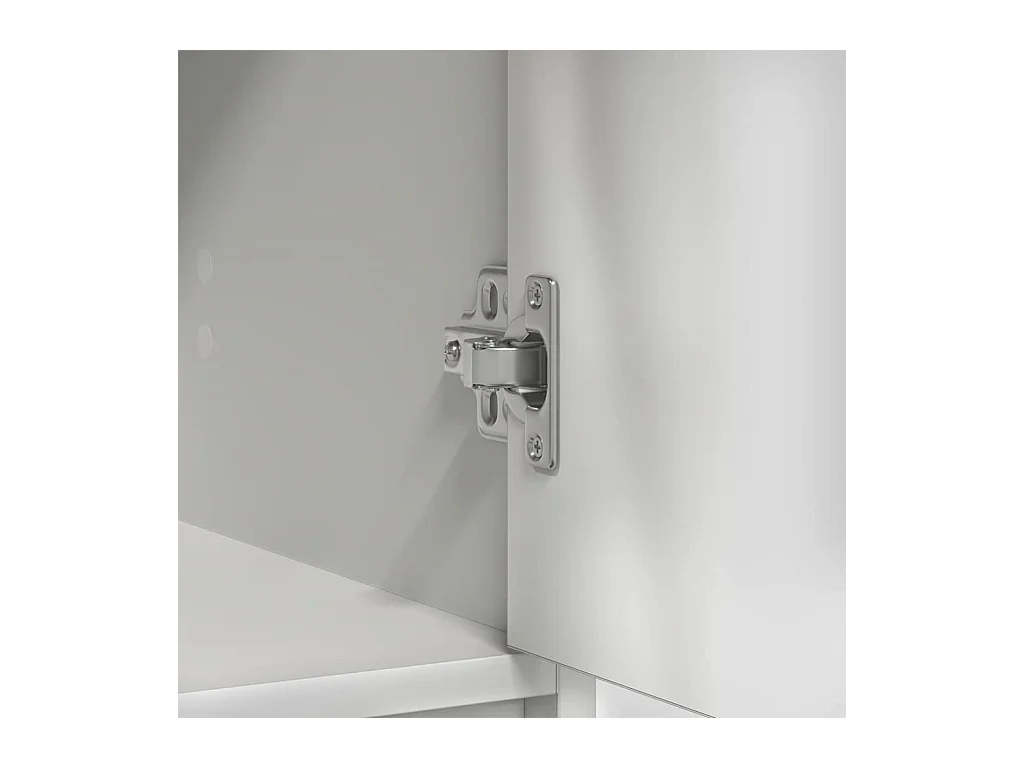 Buffet avec tiroirs et portes blanc 73x31x90 cm