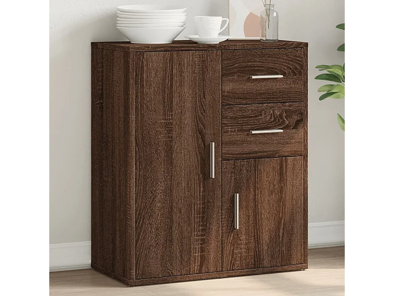 Sideboard aus brauner Eiche 60x31x70 cm Holzwerkstoff