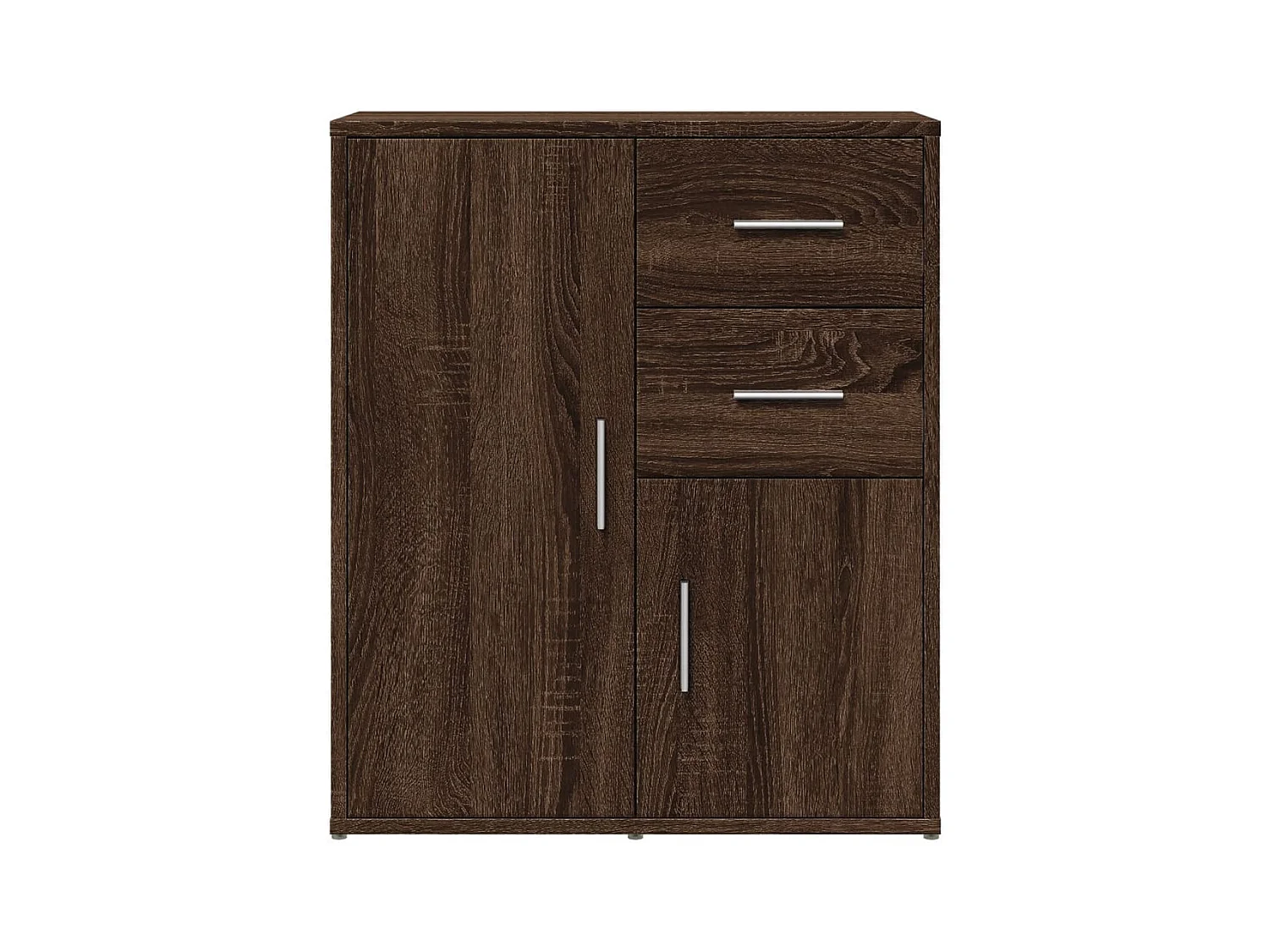 Sideboard aus brauner Eiche 60x31x70 cm Holzwerkstoff