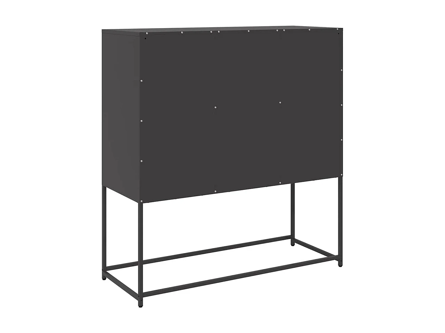Buffet noir 100,5x39x107 cm acier laminé à froid