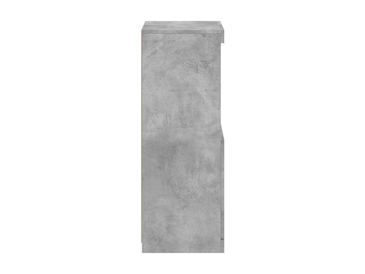 Credenza con luci LED, grigio cemento, 41x37x100 cm