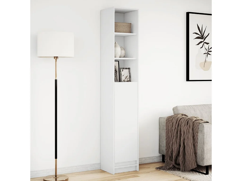 Credenza con LED bianco 36x32,5x200 cm in legno ingegnerizzato