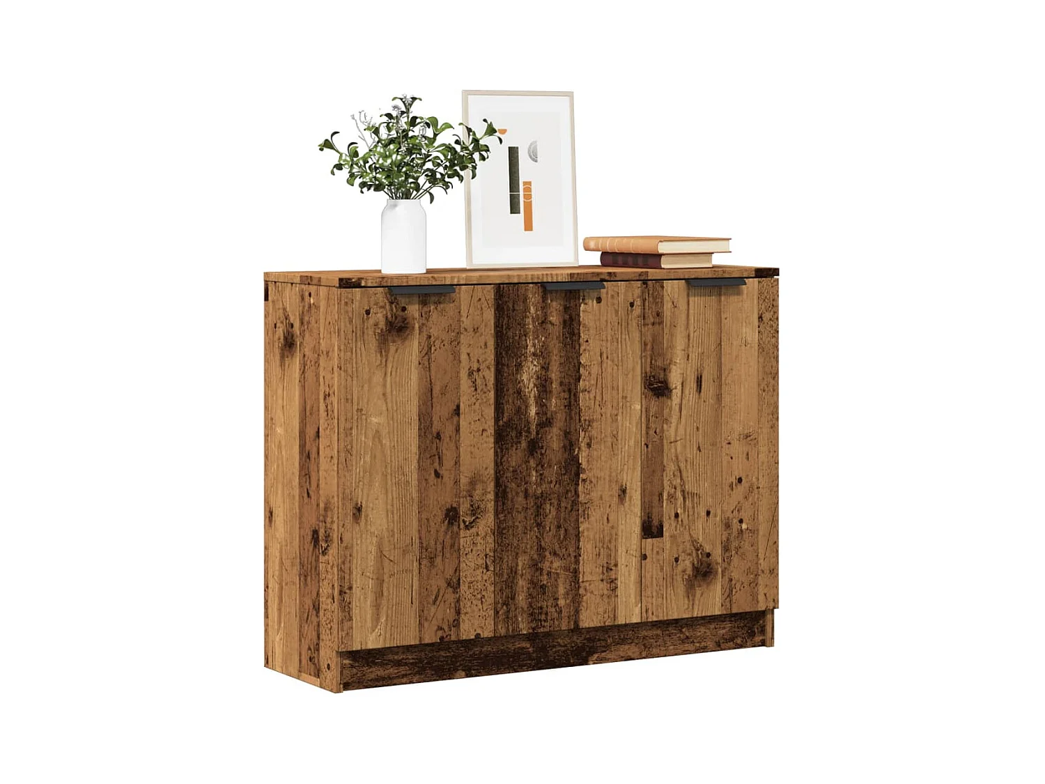Buffet vieux bois 90,5x30x70 cm bois d'ingénierie