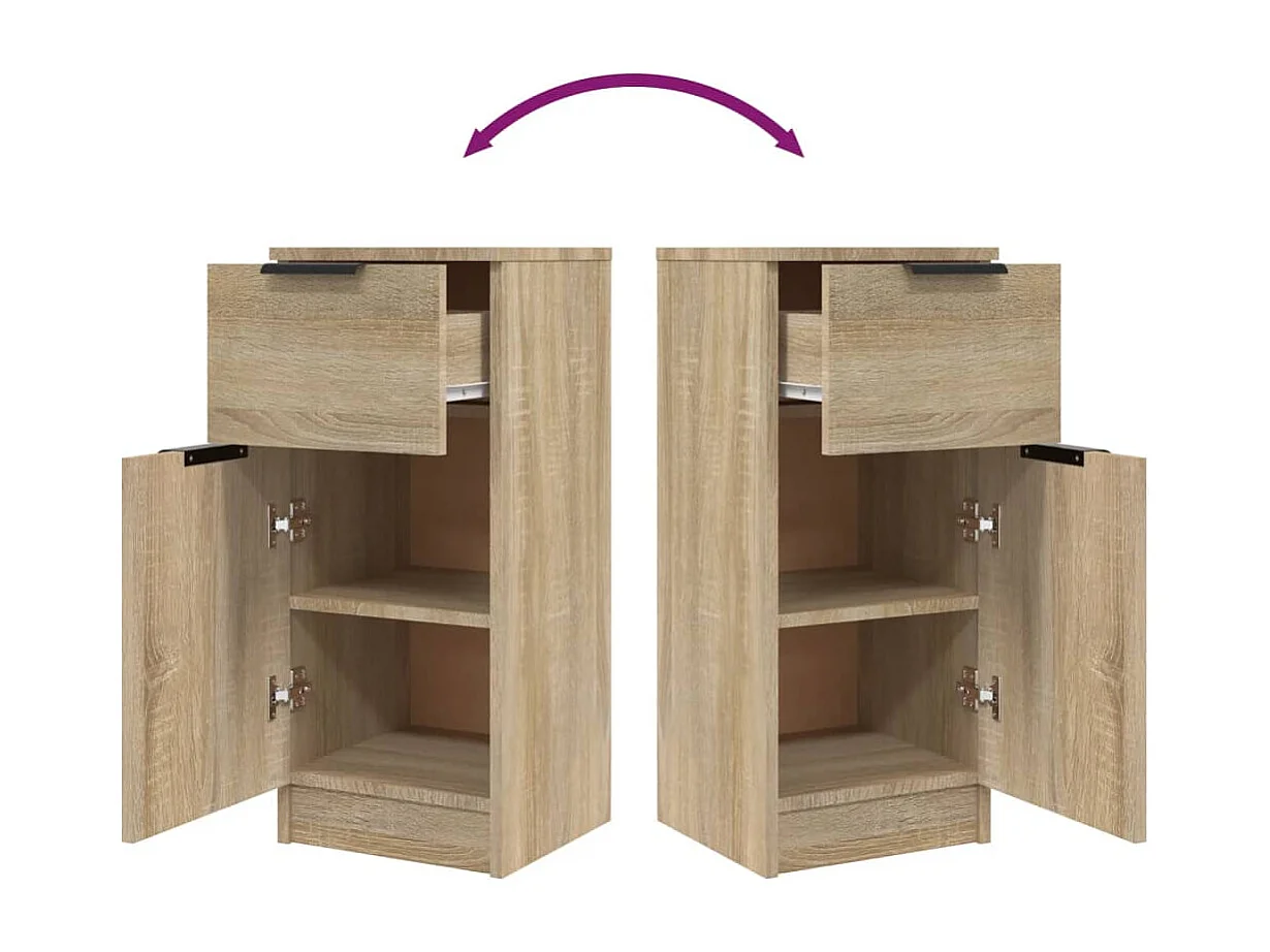 Buffet Chêne sonoma 30x30x70 cm Bois d'ingénierie