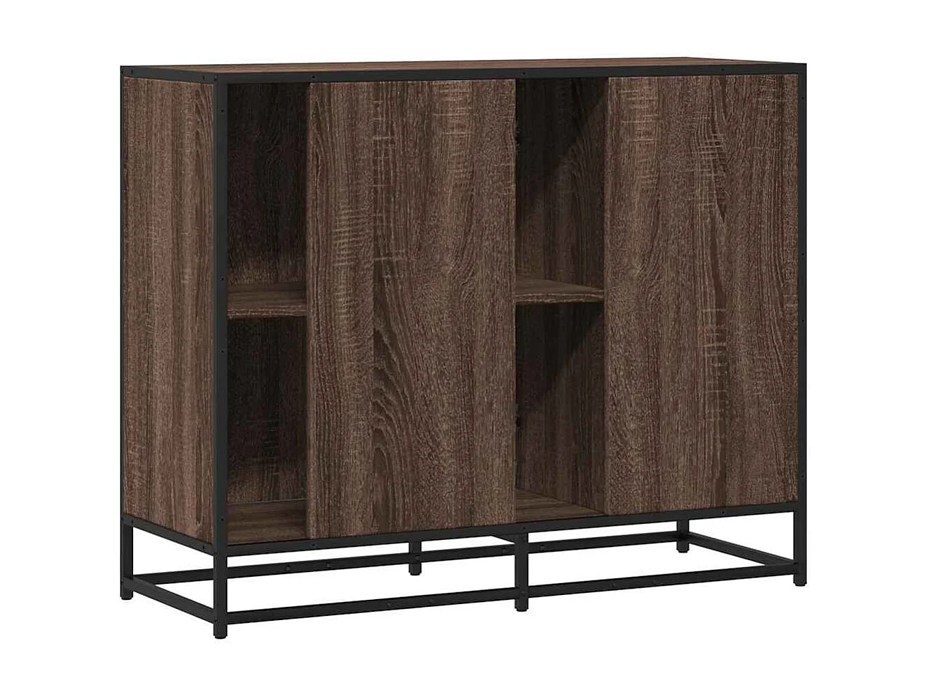 Buffet chêne marron 92x35x76 cm Bois d'ingénierie