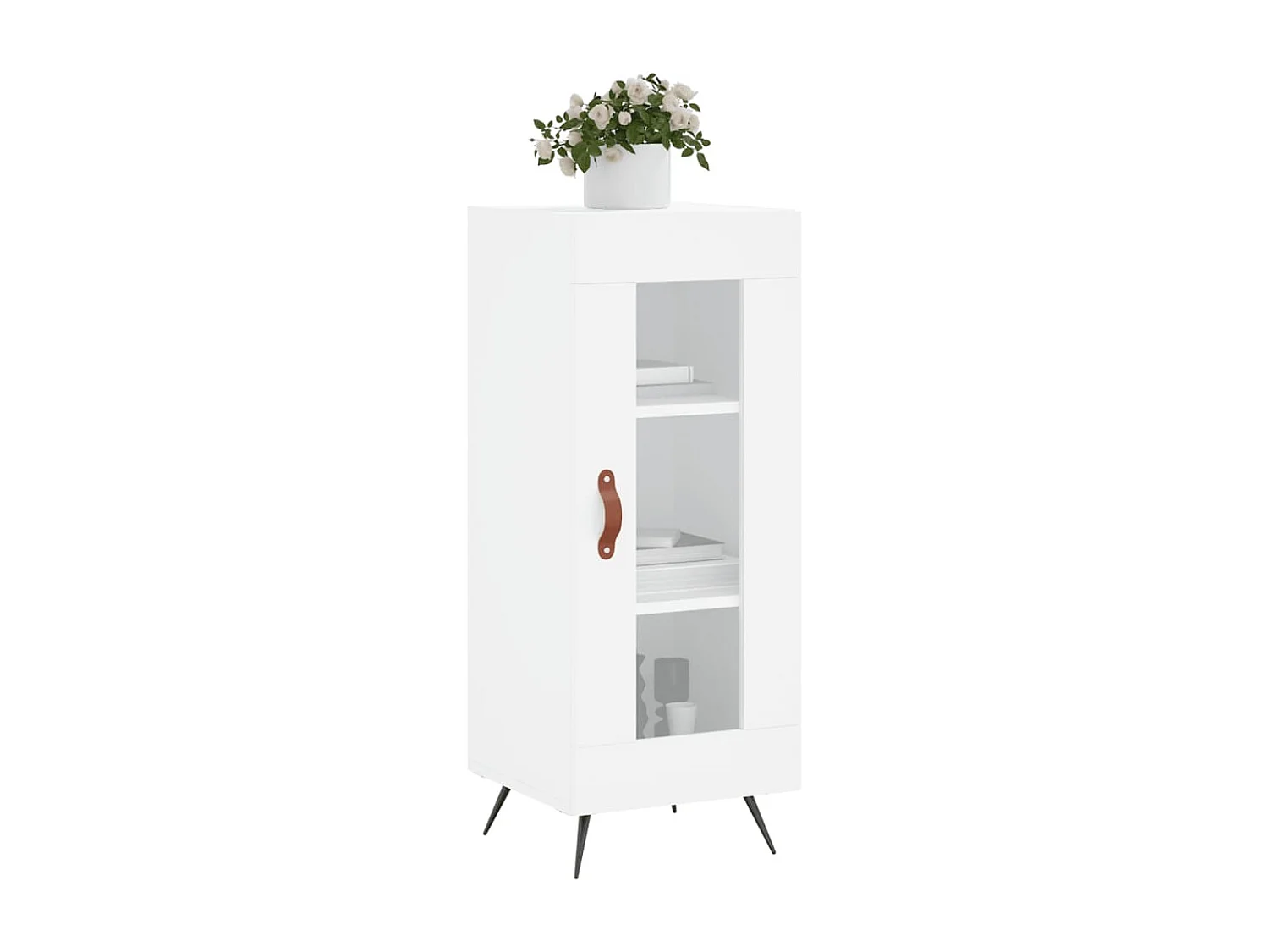 Buffet blanc 34,5x34x90 cm bois d'ingénierie