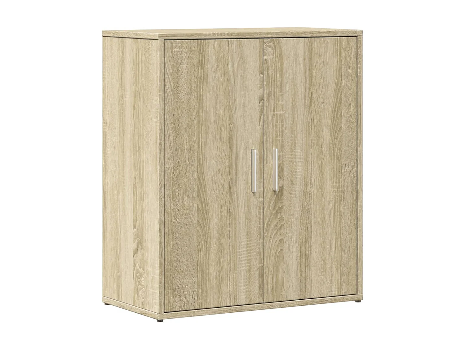 Credenze 2 pz rovere sonoma 60x31x70 cm in legno ingegnerizzato