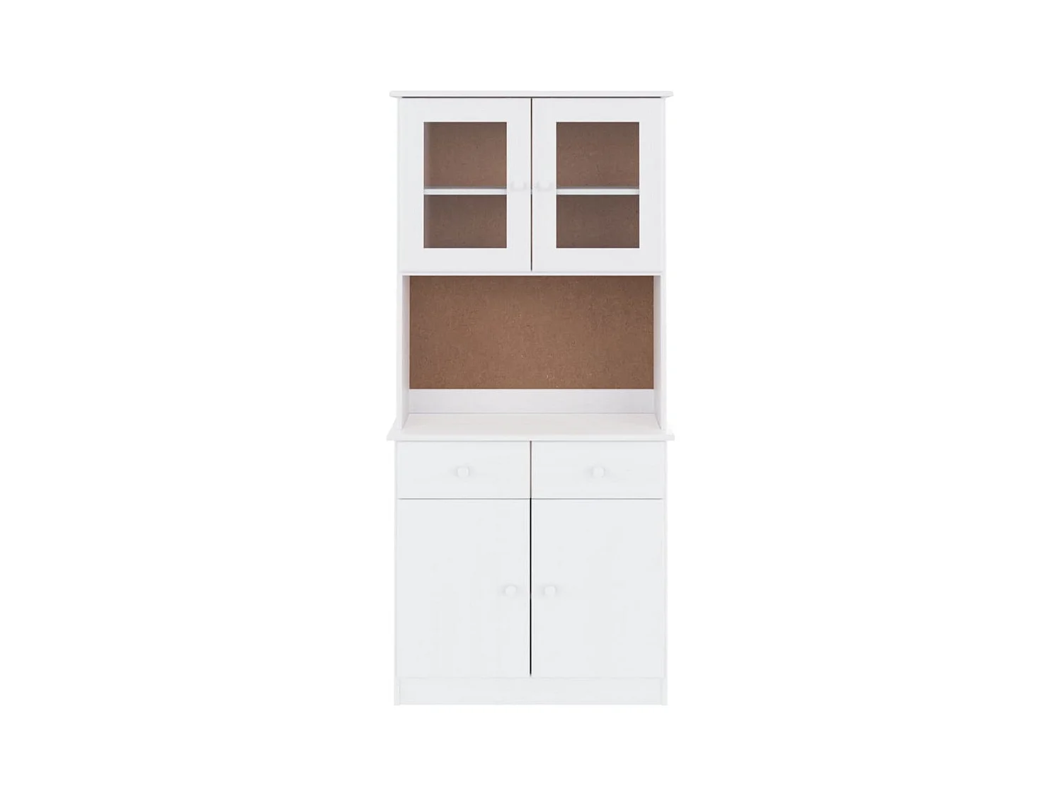 Buffet ALTA blanc 77x35x165 cm bois massif de pin
