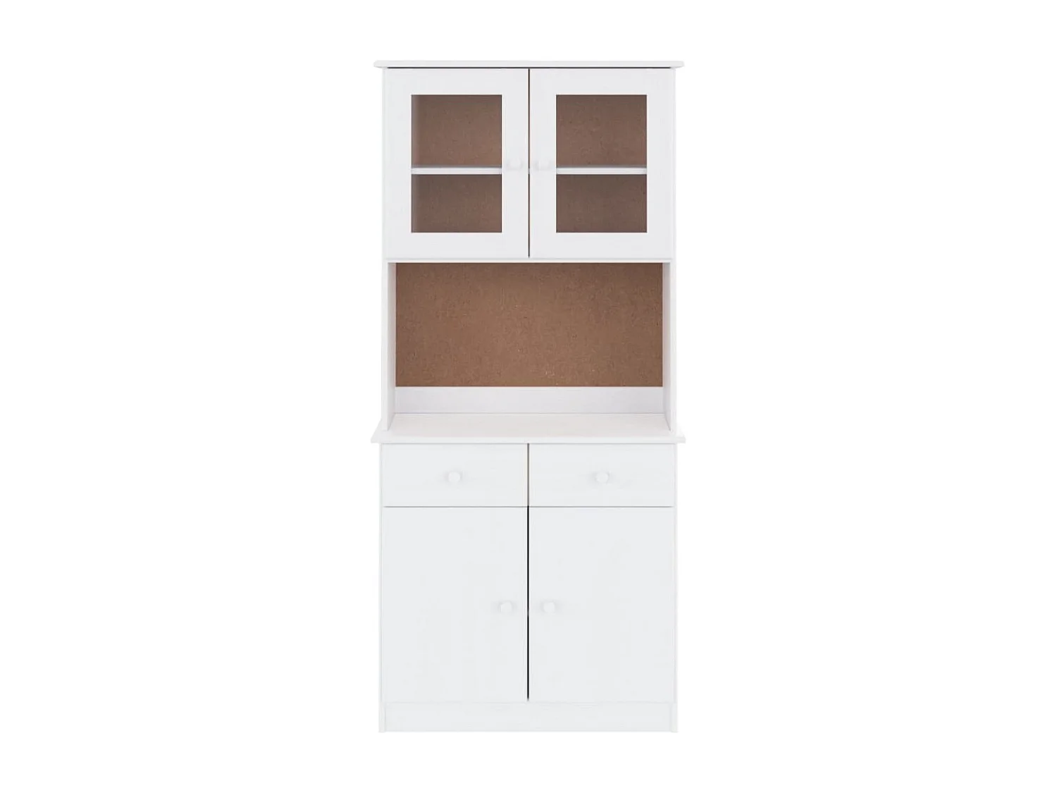 Buffet ALTA blanc 77x35x165 cm bois massif de pin