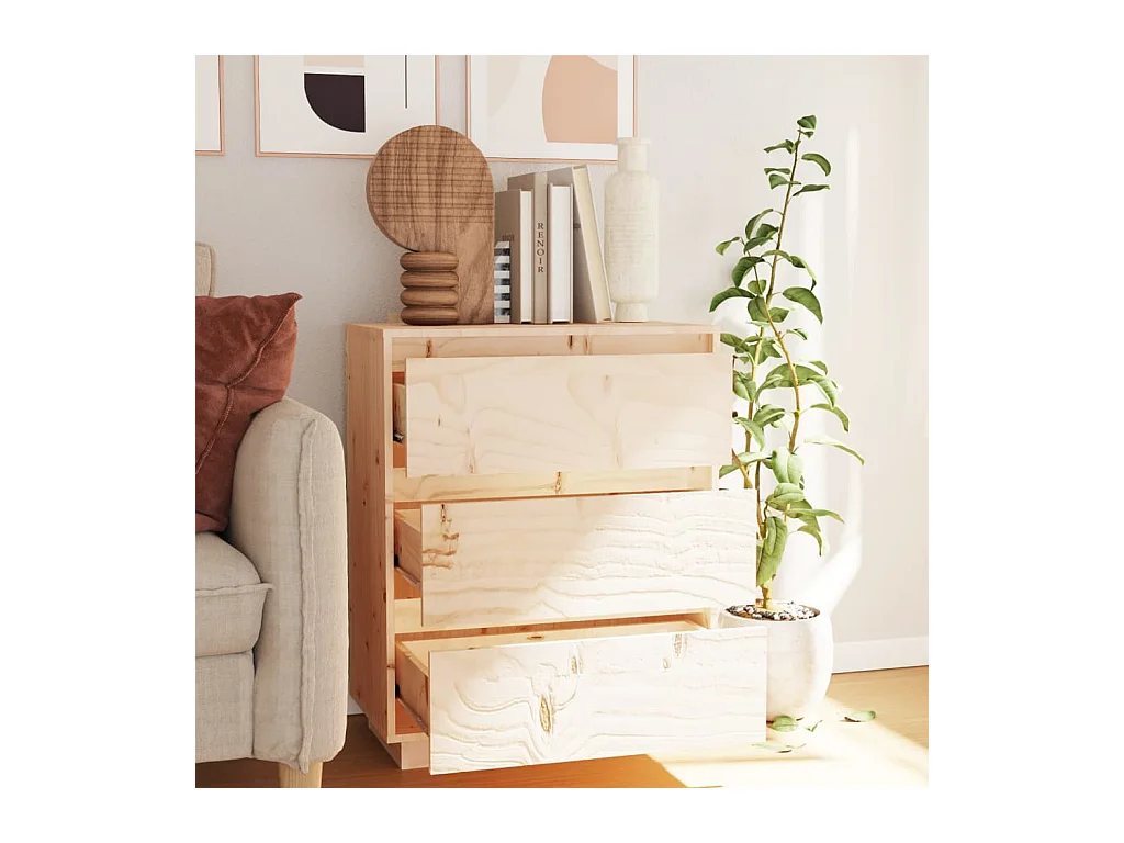 Buffet 60x34x75 cm Bois massif de pin