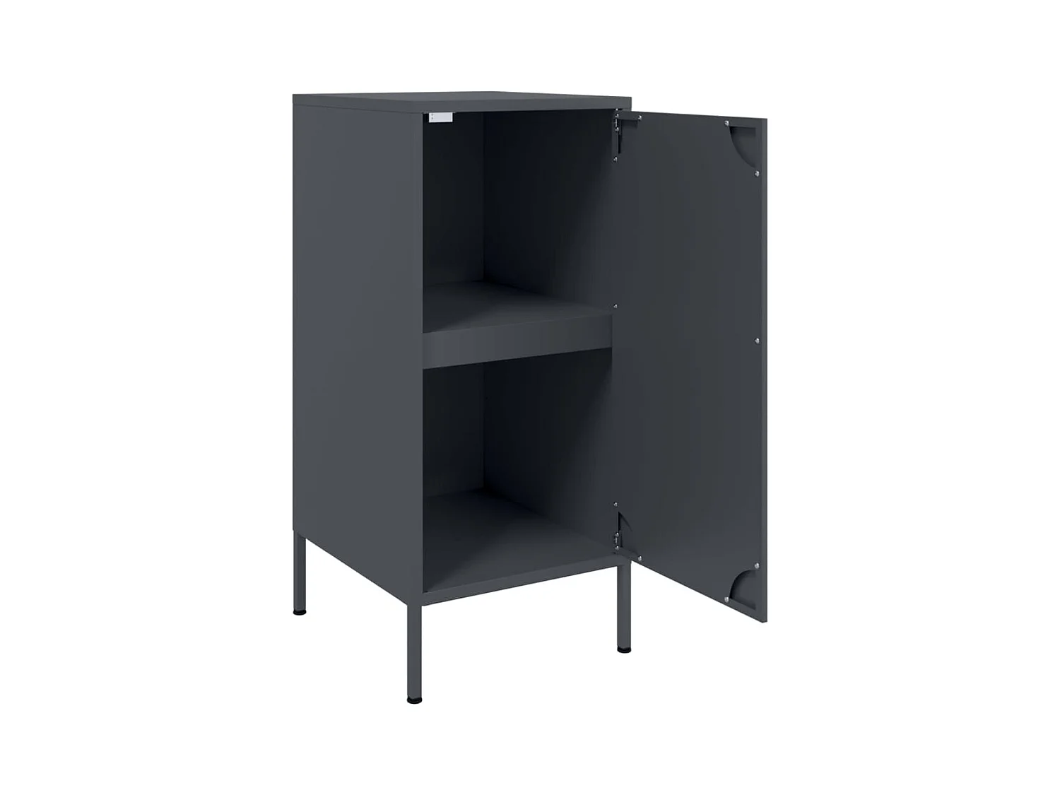 Buffets 2 pcs anthracite 36x39x79 cm acier