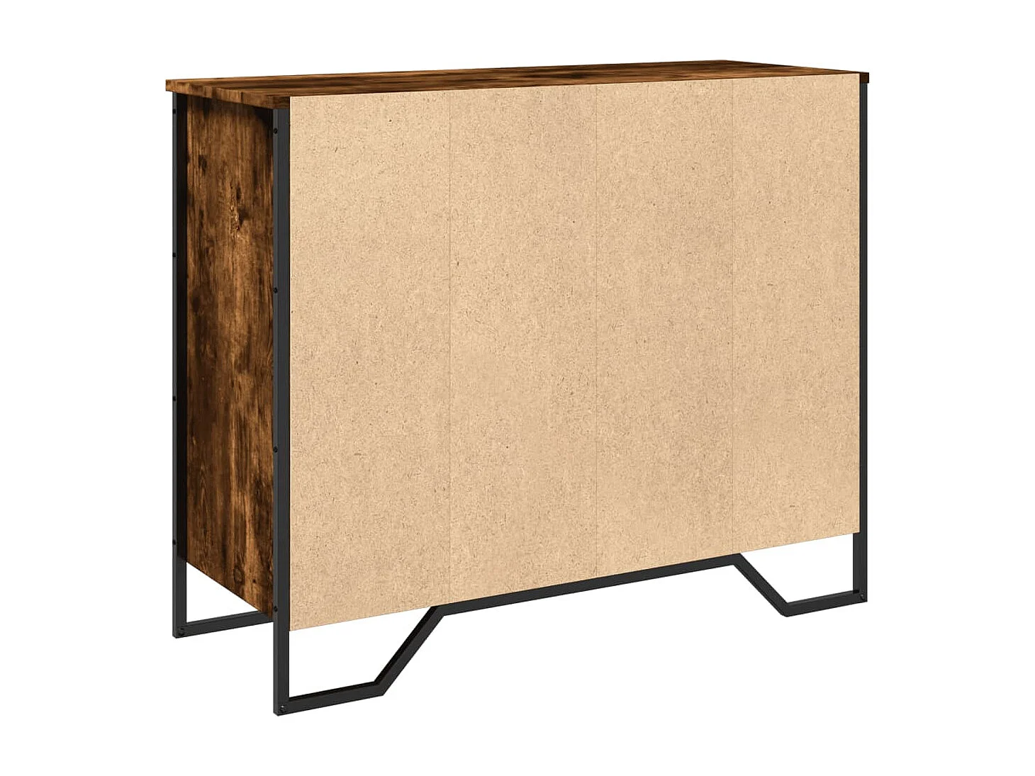 Credenza in rovere affumicato 91x35,5x74,5 cm in legno ingegnerizzato