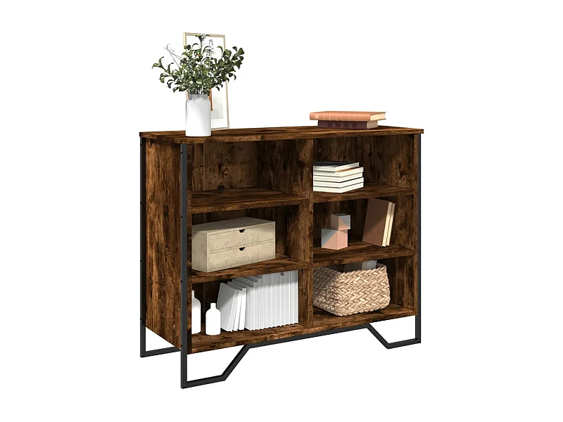 Sideboard aus geräucherter Eiche 91x35,5x74,5 cm Holzwerkstoff