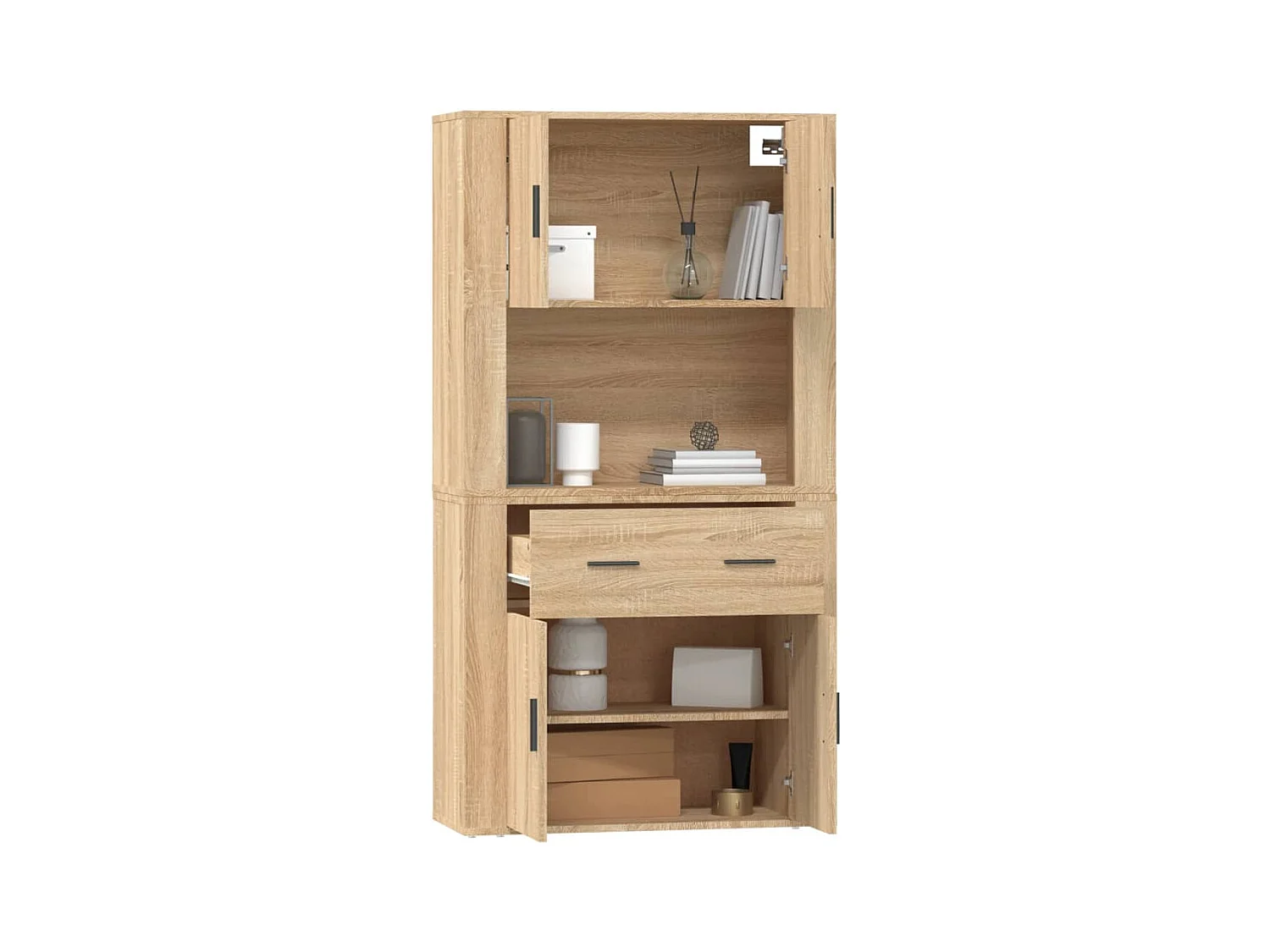 Buffet haut Chêne sonoma Bois d'ingénierie