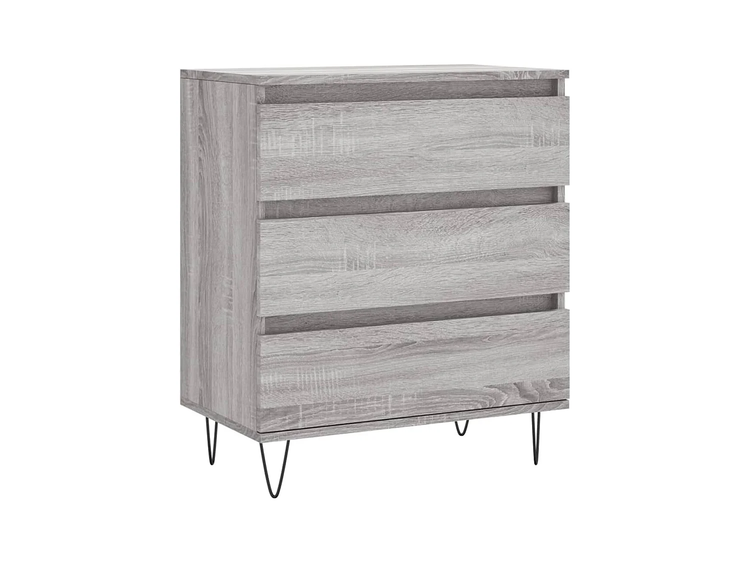 Credenza Sonoma grigia 60x35x70 cm in legno ingegnerizzato